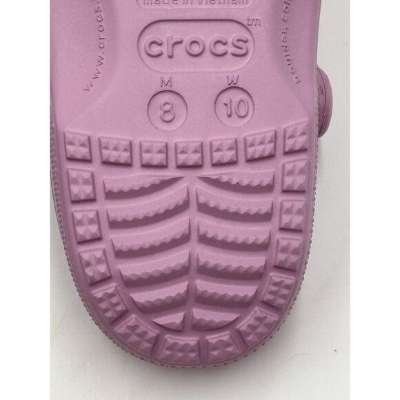 CROCS Classic Size 8 Men's 10 Women's Purple Sandals Shoes New Without Tag - Picture 8 of 8